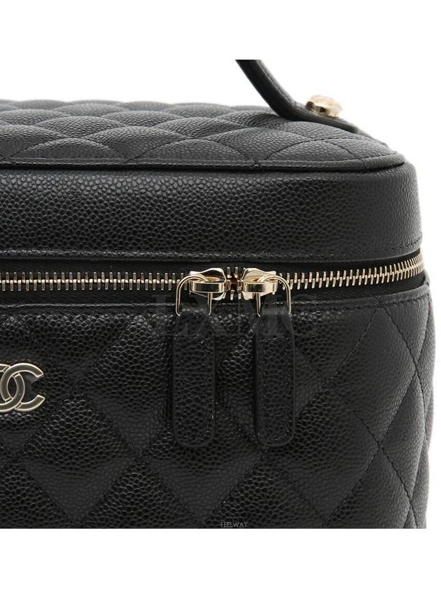 Caviar Black Vanity Pouch Cosmetic Bag AP2573 - CHANEL - BALAAN 7