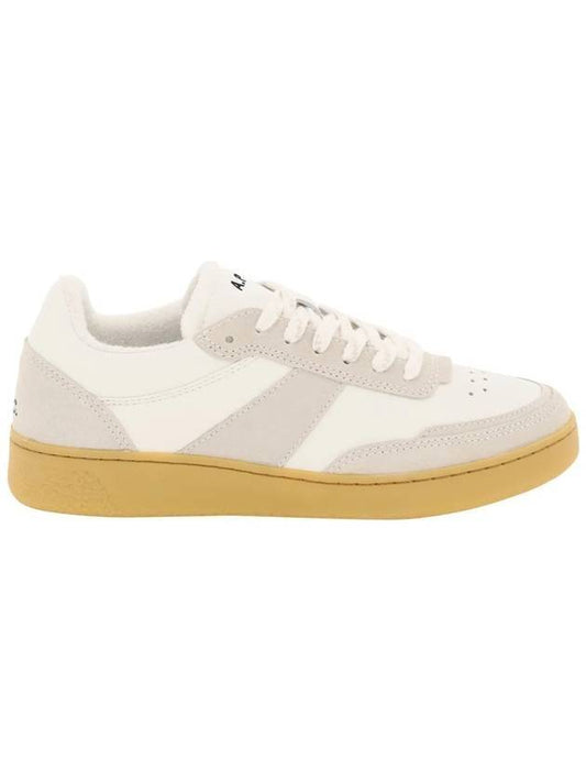 Plain Logo Low Top Sneakers Brown White - A.P.C. - BALAAN 1