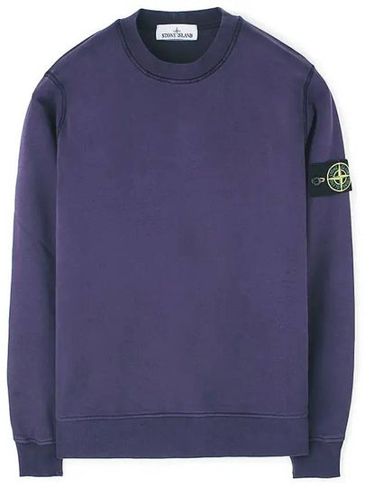 Wappen Patch Crew Neck Sweatshirt Purple - STONE ISLAND - BALAAN 2