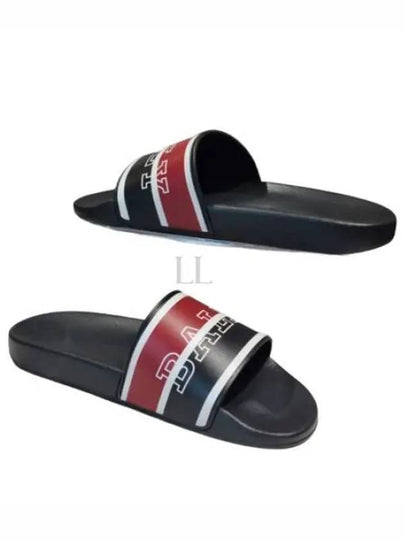 Serge Logo Slippers Black - BALLY - BALAAN 2