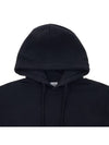 Lens Wappen Diagonal Fleece Hood Navy - CP COMPANY - BALAAN 4