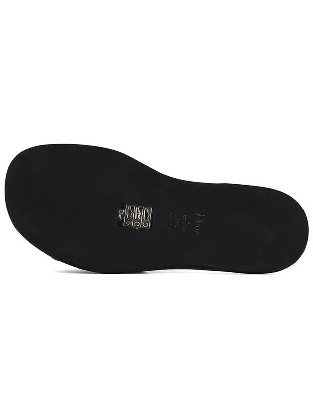 Every-D Embossed Lambskin Slippers Black - DIOR - BALAAN