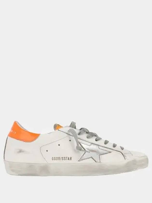 Superstar Star Leather Low Top Sneakers Orange White - GOLDEN GOOSE - BALAAN 2