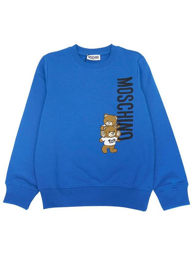 Kids brushed sweatshirt H8F05R LCA14 40515 Adults can wear - MOSCHINO - BALAAN 1