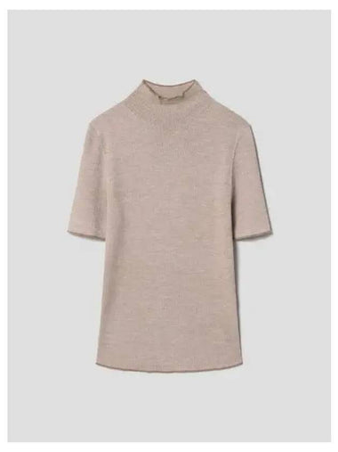 Women s Merino Wool Linda Mock Neck Long Sleeve T Shirt Pullover Royal Camel Ivory Domestic Product GM0024071526162 - THEORY - BALAAN 1