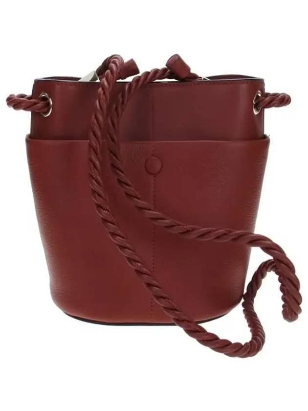 Keys Small Leather Bucket Bag Brown - CHLOE - BALAAN 4