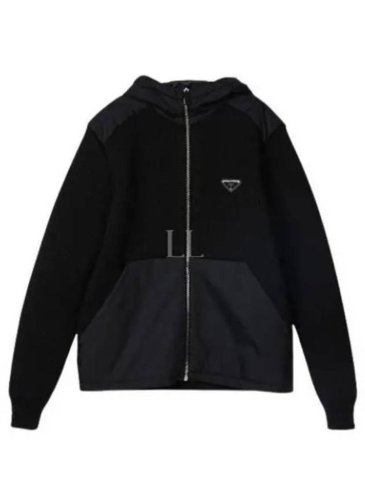 Re-Nylon Gabardine Wool Jacket Black - PRADA - BALAAN 2