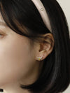 Honeybee Cubic Earring Gold - SOSOO - BALAAN 5