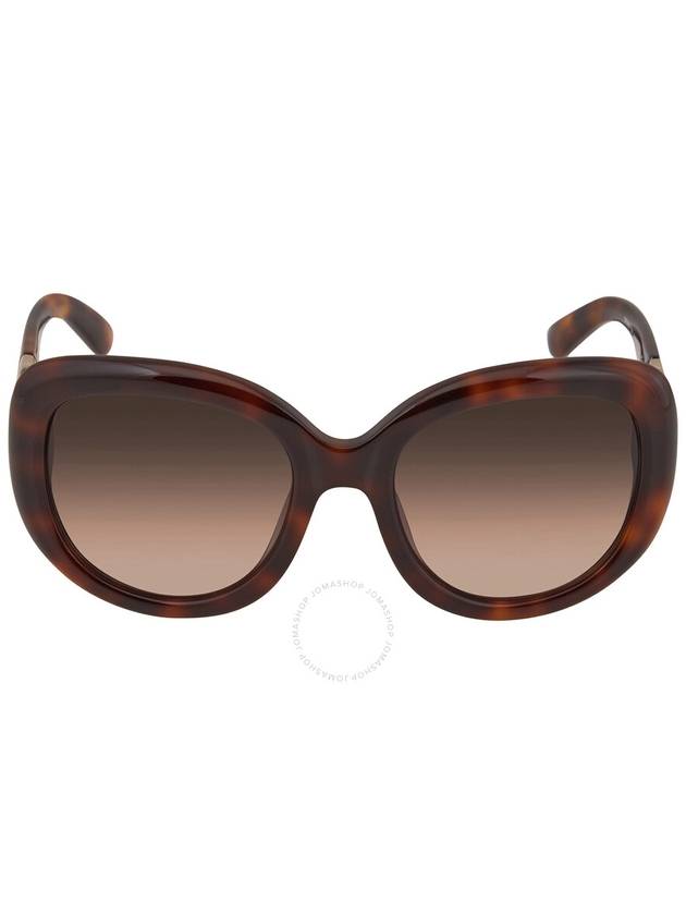 Acetate Round Sunglasses Brown - SALVATORE FERRAGAMO - BALAAN 2