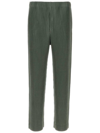 Monthly Color October Straight Pants Moss Green - ISSEY MIYAKE - BALAAN 2