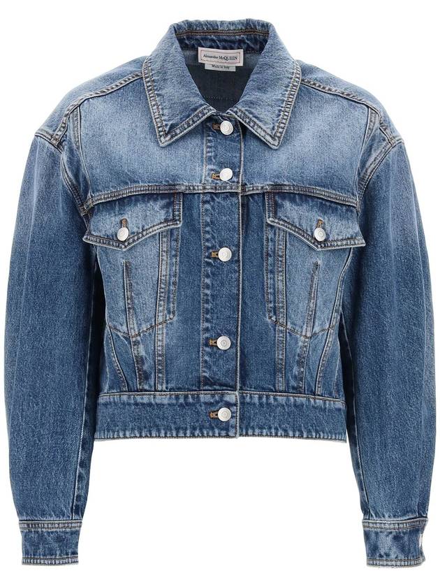 24 ss Denim Cocoon Jacket 775898 QMABJ 4109 B0230972150 - ALEXANDER MCQUEEN - BALAAN 2