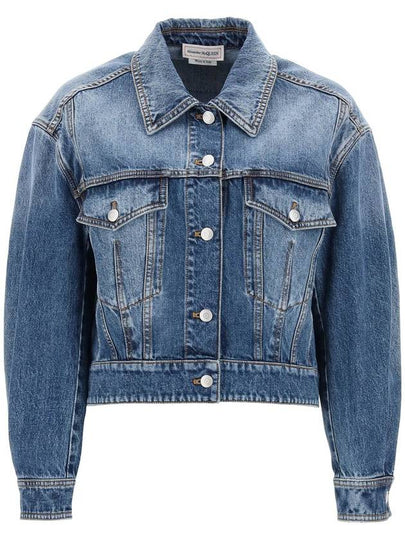 24 ss Denim Cocoon Jacket 775898 QMABJ 4109 B0230972150 - ALEXANDER MCQUEEN - BALAAN 2