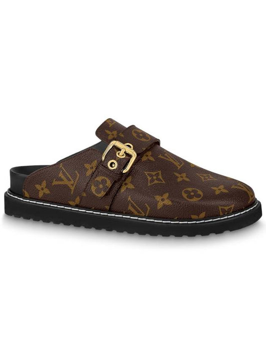 LV Cosy Flat Comfort Clog Brown - LOUIS VUITTON - BALAAN 1