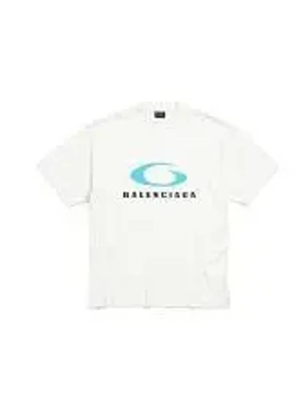 Logo Print Cotton Short Sleeve T-Shirt White - BALENCIAGA - BALAAN 2