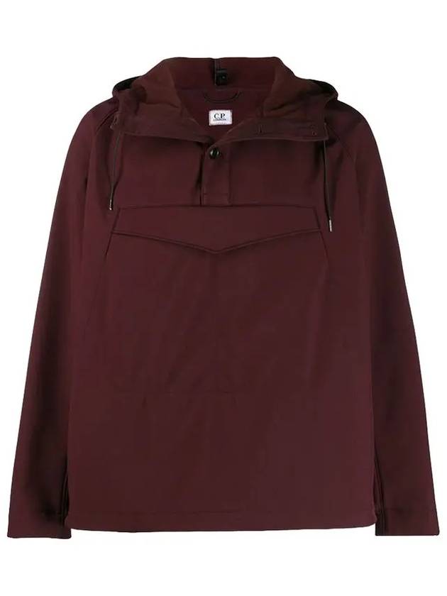 Soft Shell Goggle Hooded Anorak Burgundy - CP COMPANY - BALAAN 3