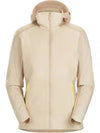 Women's Atom Lightweight Zip-Up Hoodie Beige - ARC'TERYX - BALAAN 2