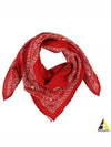 Paisley Heart Logo Print Muffler Red - AMI - BALAAN 2