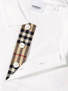 Monogram Motif Polo Shirt White - BURBERRY - BALAAN 2