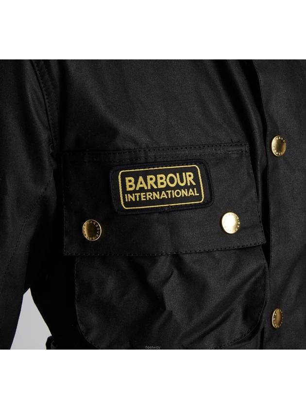 International Original Wax Belt Jacket Black - BARBOUR - BALAAN.