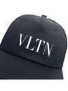 VLTN Logo Ball Cap Black - VALENTINO - BALAAN 3