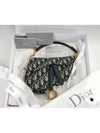 Saddle Oblique Jacquard Shoulder Bag Navy - DIOR - BALAAN 6