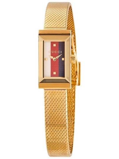 G Frame Mesh Watch Gold - GUCCI - BALAAN 2