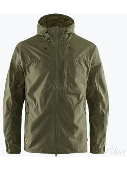 Men's High Coast Wind Jacket Green - FJALL RAVEN - BALAAN 2