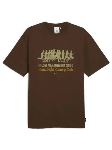 Graphic Short Sleeve T-Shirt Brown - PUMA - BALAAN 1