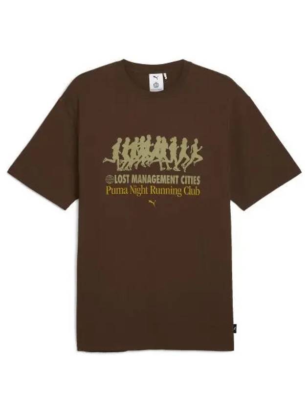 Graphic Short Sleeve T-Shirt Brown - PUMA - BALAAN 2