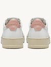 Medalist Pink Tab Leather Low Top Sneakers White - AUTRY - BALAAN 5