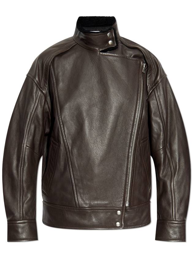 Iro Leather Jacket Akileas, Women's, Brown - IRO - BALAAN 1