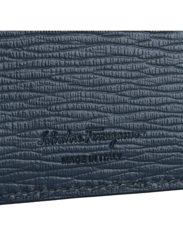 Gancini Zipper Card Wallet Deep Ocean - SALVATORE FERRAGAMO - BALAAN 6