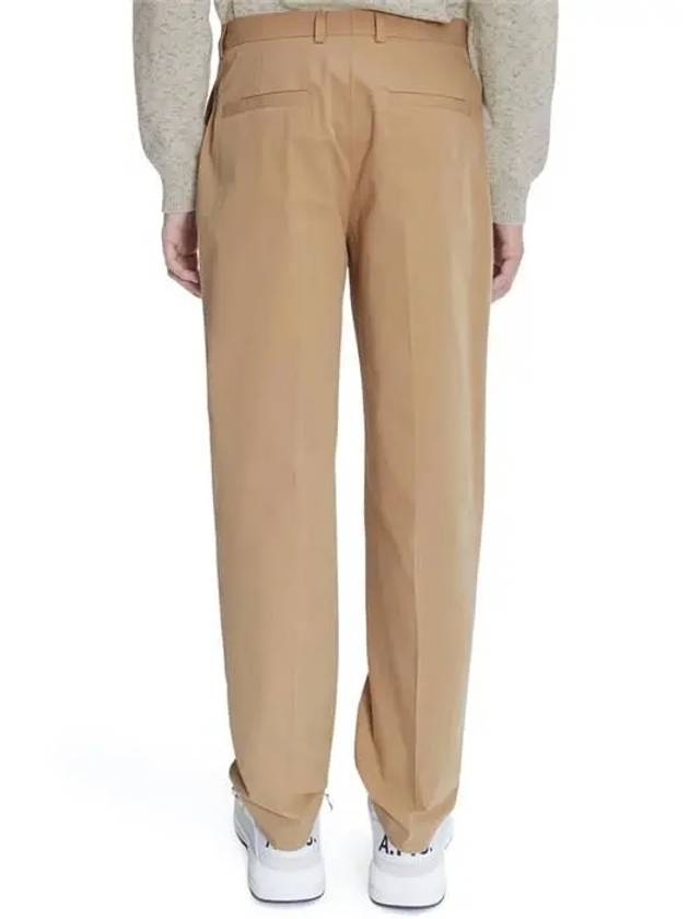 Casual Cotton Straight Pants Beige - A.P.C. - BALAAN 4