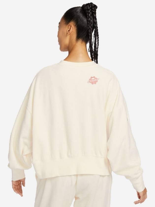 Naomi Osaka Phoenix Fleece Oversized Crew Neck Sweatshirt Pale Ivory - NIKE - BALAAN 3