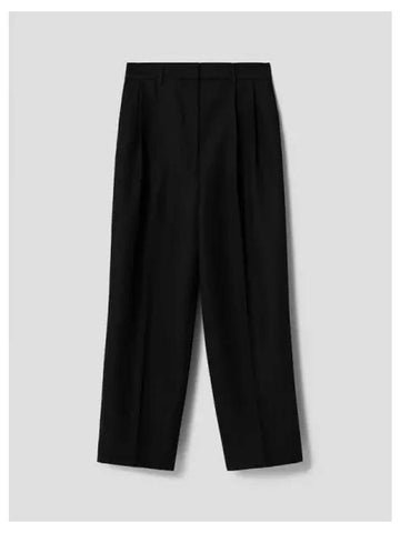 Women s Double Pleated Crop Pants Trousers Black Domestic Product GM0023120520492 - TOTEME - BALAAN 1