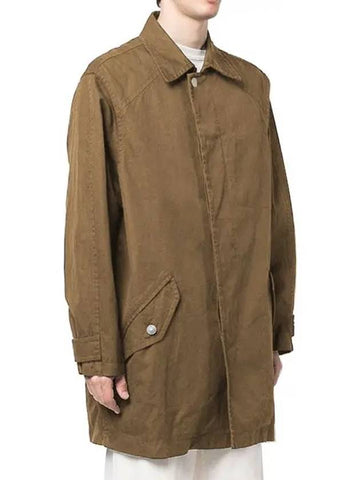 Pierry Cotton Single Coat Khaki - ISABEL MARANT - BALAAN 1