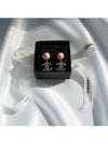 CC Logo Pearl Crystal Drop Earrings Gold - CHANEL - BALAAN 4