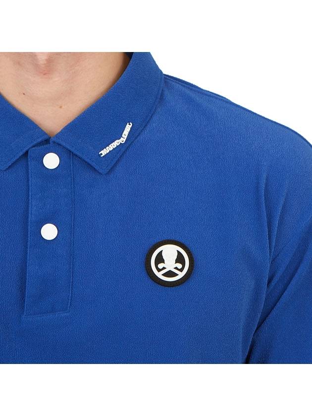 Golf Wear Men s Collar Short Sleeve T Shirt MLM 3B AP09 BLUE - MARK & LONA - BALAAN 9