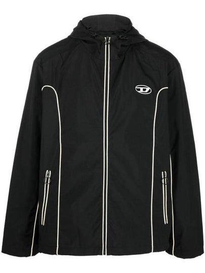 J Hives Contrast Piping Windbreaker Black - DIESEL - BALAAN 2