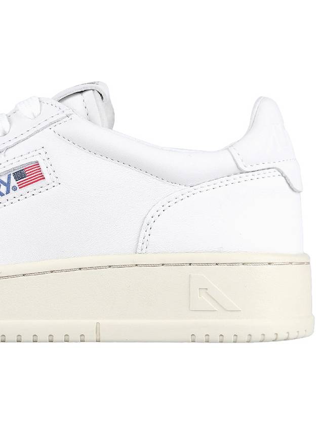 Medalist Goatskin Low Top Sneakers White - AUTRY - BALAAN 7