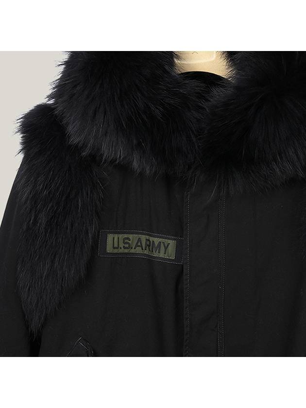 Military Vintage Parka Rabbit Fur W2725L ASVN 990 BLACK ASC021 - AS65 - BALAAN 8