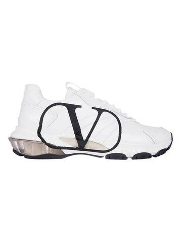 Vlogo Signature Bounce Calfskin Sneakers White - VALENTINO - BALAAN.