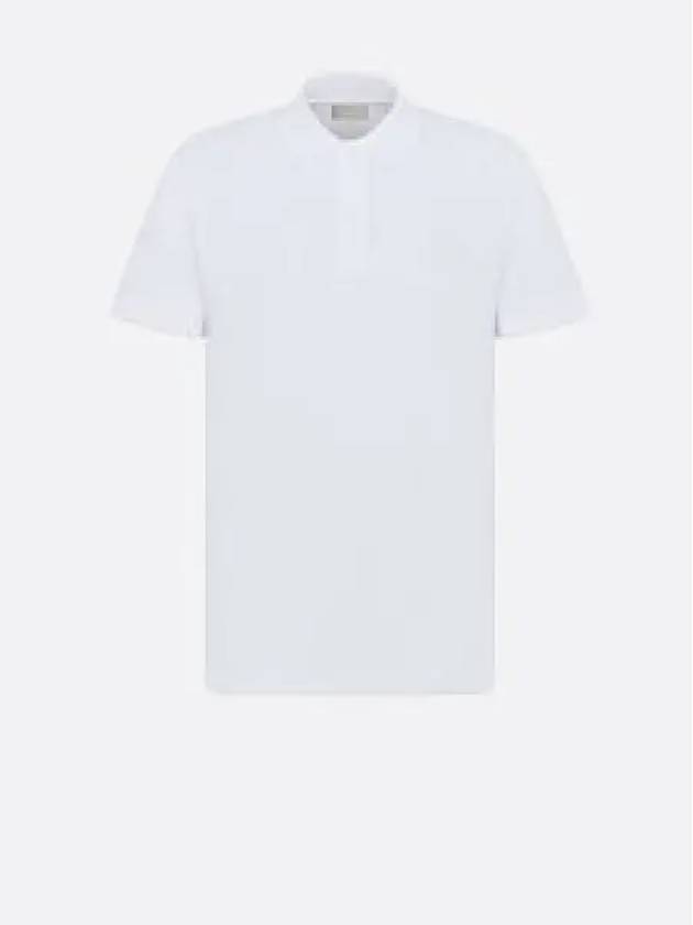 CD Icon Cotton Polo Shirt White - DIOR - BALAAN 2