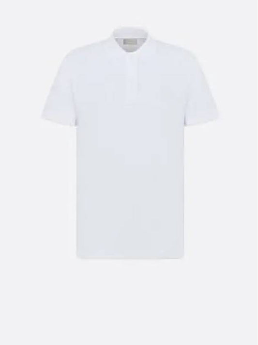 CD Icon Cotton Polo Shirt White - DIOR - BALAAN 2