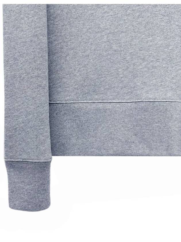 Face Patch Crew Neck Sweatshirt Grey - ACNE STUDIOS - BALAAN 6