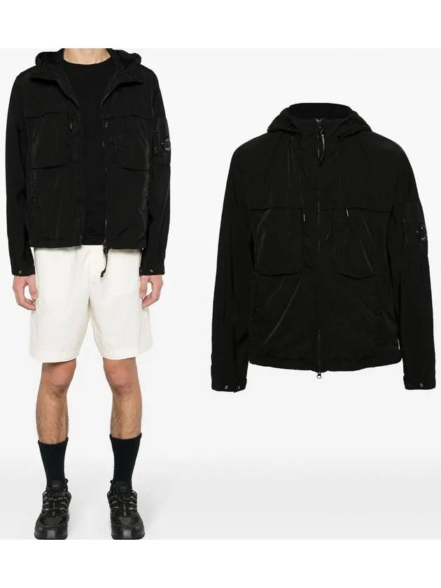 Chrome R Hooded Jacket Black - CP COMPANY - BALAAN 2