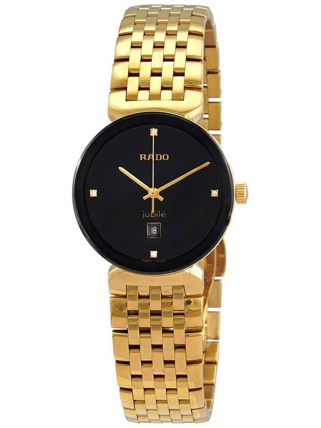 Rado Florence Quartz Diamond Black Dial Ladies Watch R48915703 - RADO - BALAAN 1