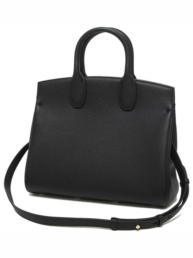 Studio Small Tote Bag Black - SALVATORE FERRAGAMO - BALAAN 4