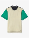 Men's Color Block Overlock Short Sleeve T-Shirt Green - SUNNEI - BALAAN 2