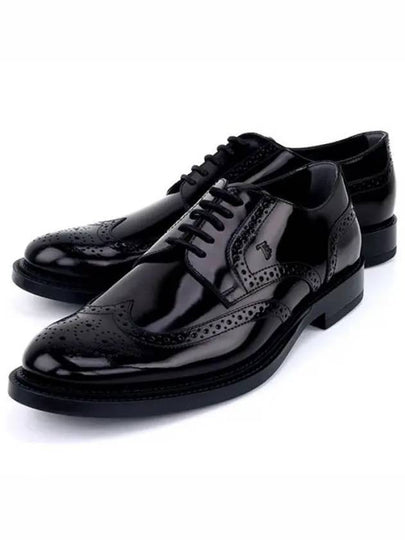 Leather Lace-Up Brogue Black - TOD'S - BALAAN 2